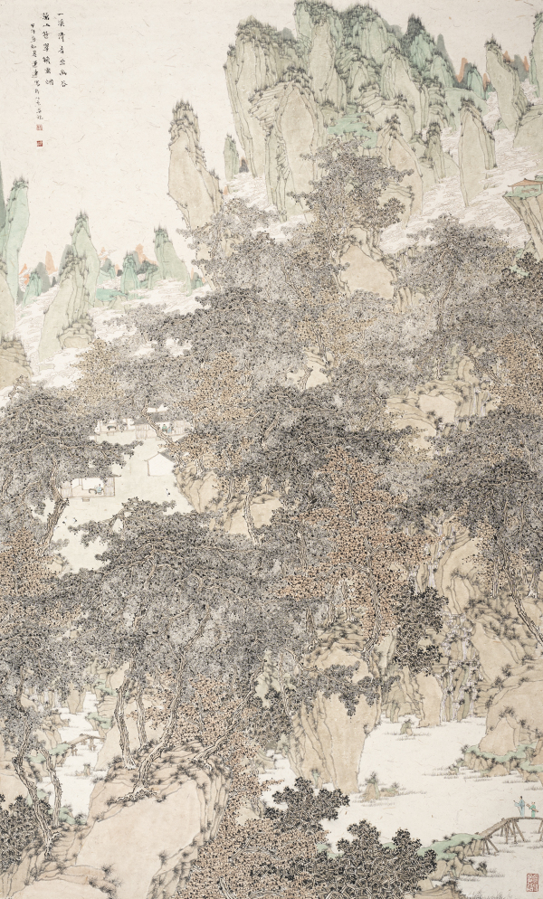 The clear sound of a stream emerges from the secluded valley