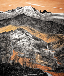 红云百里照秋光