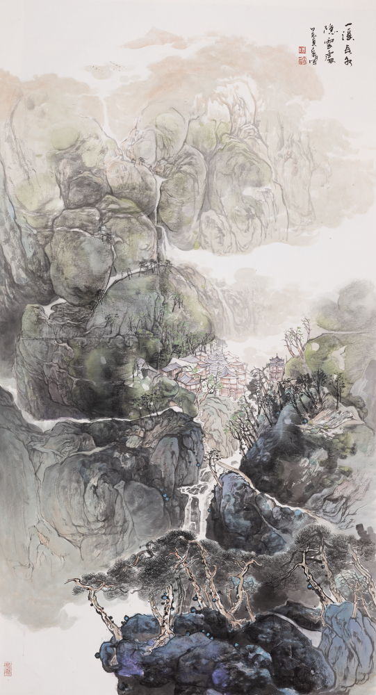 A place where spring water and clouds are hidden