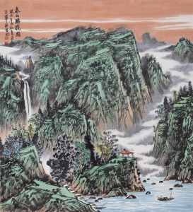 春山聚秀图