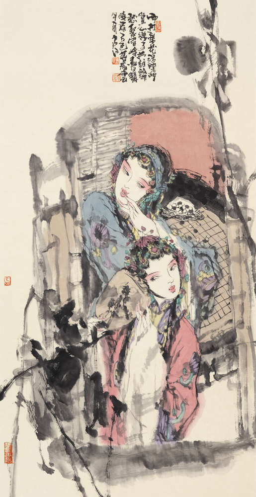 雨打梨花深闭门