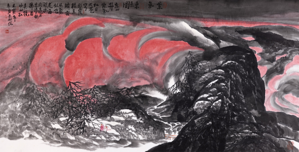 the purple air comes from the east -- a propitious omen