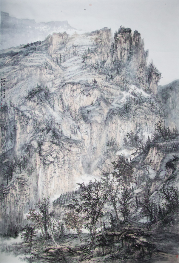 The mountains live in autumn and the world is far away.