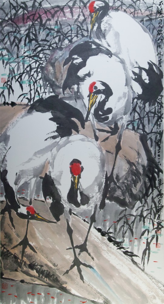 不须更饮人间水,直是清流也汗君-朱法鹏(原名朱大鹏)-泰丰文化艺术品