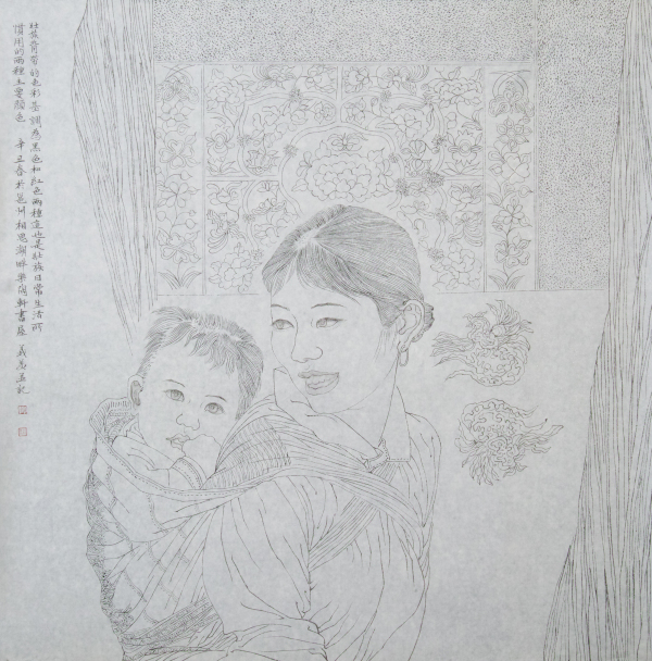 壮乡母子乐融融