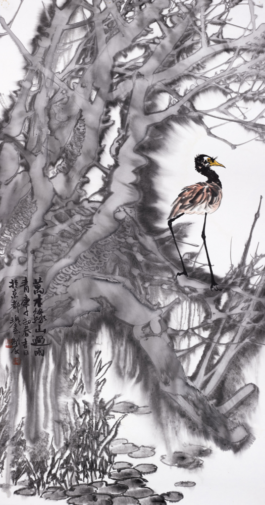 万木缘山过雨青